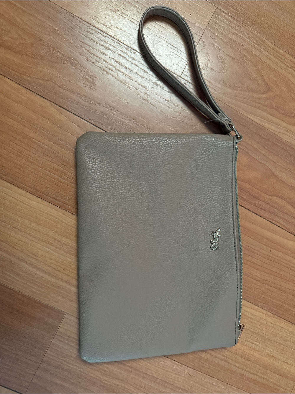 Tan Leather Wristlet ClutchBags